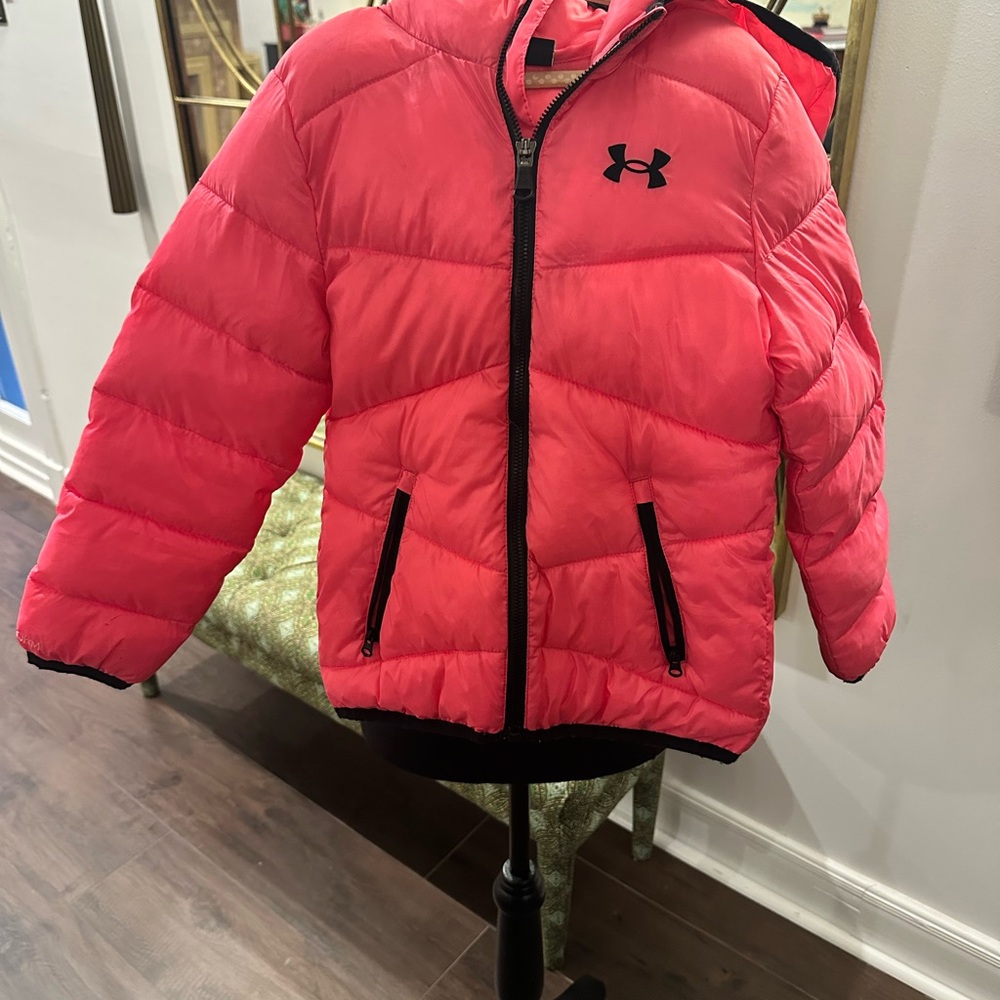 Kids - size 6 Under Armour Vibrant Pink Jacket